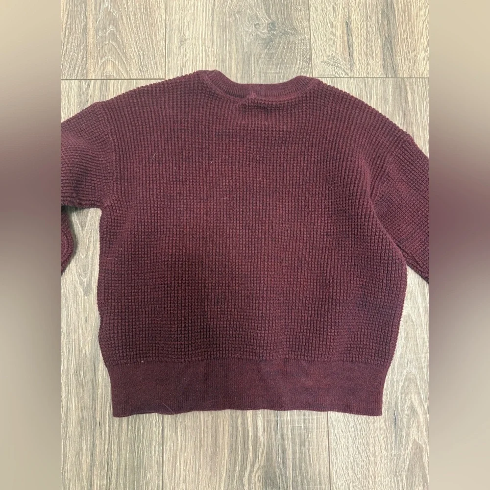 Gap Kids Dark Red Sweater Boys Size 6-7 Small Thermal